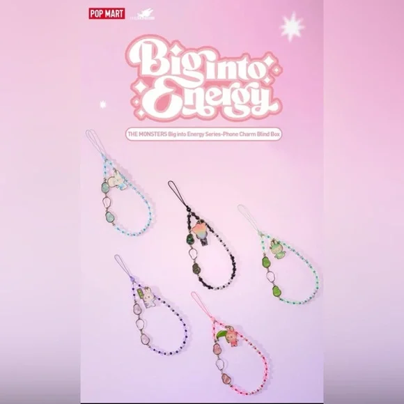 Authentic POP MART THE MONSTERS: Big Into Energy Phone Charm Blind Box - Picture 2 of 8